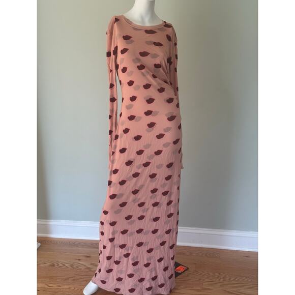 Stella McCartney
Ruched printed tulle maxi dress. size XL - Picture 7 of 10